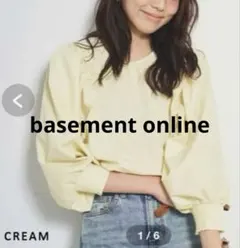 basement online ボリュームパフスリーブブラウス F 春 イエロー