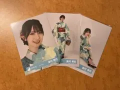 金村美玖 日向坂46 生写真　2024年 浴衣　ヨリ ヒキ 座り