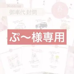 【ぷ～様専用】春デザイン 御車代封筒 匿名配送 ウェディング 結婚式