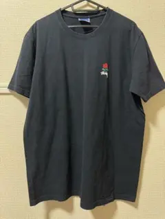 STÜSSY NY バラデザイン Tシャツ ブラック - メルカリ