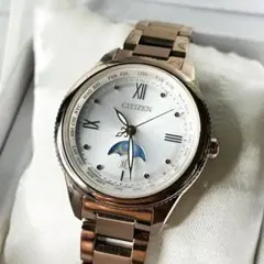 【箱付】シチズン Xc 腕時計 ダイチコレクション ムーンフェイズ 電波ソーラー
