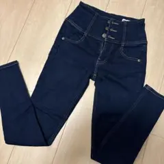 ヘザー　スキニーデニムパンツ　XS