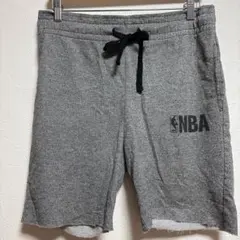 エヌビーエー ハーフパンツ カットオフ 霜降り L 灰 スポーツ ユニセックス