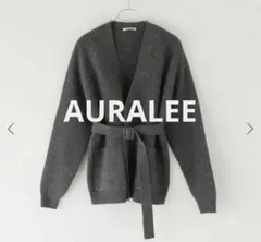 AURALEE オーラリー　フレンチメリノリブニット　グレー