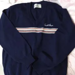 Arnold Palmer ネイビー Vネックセーター L