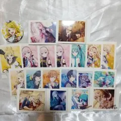 プロセカ バーチャルシンガー ボカロ ブロマイドカード缶バッジセット
