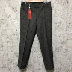 【AMACA】アマカ ウールヘリンボーン ニューライジング テーパードパンツ L