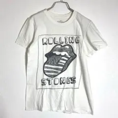 US古着　ザ・ローリング・ストーンズ バンドTシャツ 白 S ヴィンテージ