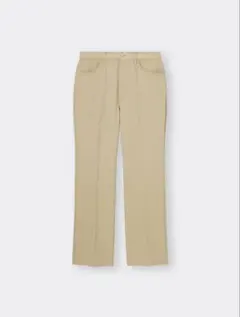 【GU】センタープレスストレートパンツ丈長め