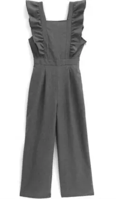 GRL バックリボン ショルダーフリルオールインワン