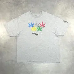 us古着 マリファナ Tシャツ メキシコ製 グレー コットン 2XL ストリートのサムネイル