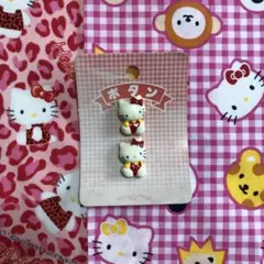 ハギレ　キティちゃん　ボタン　平成レトロ　レア　廃盤　ビンテージ　サンリオ　値下