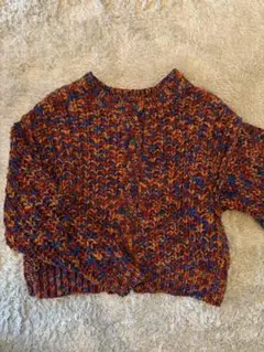 『美品』ニットカーディガン セーター リブ編みニット レディーストップス