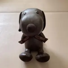 スヌーピー　ショコラ　レザー　ぬいぐるみ