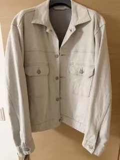 ユニクロ　デニムジャケット　オフホワイトLサイズ