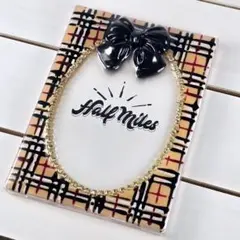 【81】B8 トレカケース 硬質ケース レジン デコ チェック