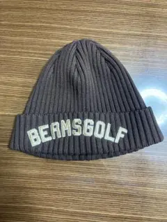 BEAMSGOLF ニット帽 ビーニー ブラウン