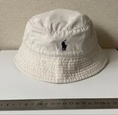 POLO Ralph Lauren ラルフローレン ポロ刺繍 生成り ハット