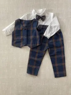 セレモニースーツ チェック柄 90㎝