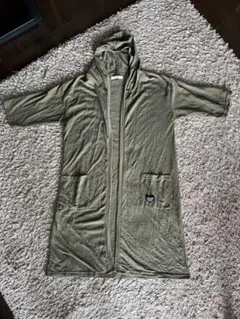 ピンクラテ☆フード付ロングカーディガン S 160