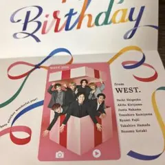 WEST. 誕生日カード