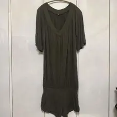 SLY 半袖 ひざ丈半パンツ　カーキのサムネイル