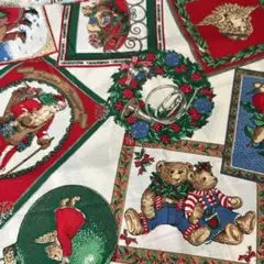 男の子　女の子　クリスマス　サンタクロース　テディ　ホワイト
