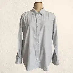 無印良品　長袖ストライプシャツ