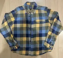patagonia オーガニックコットン チェックネルシャツ XS