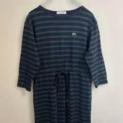 LACOSTE ボーダー柄 ひざ丈ワンピースのサムネイル