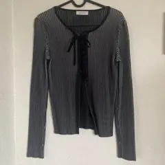 pageboy リブ編み長袖トップス