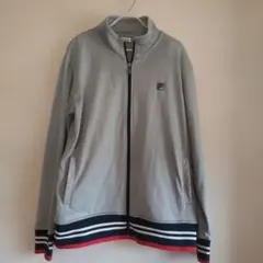 FILA ジップアップ トレーナー グレー メンズ LL 即購入可能！