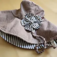 ハット　コサージュ　飛び防止クリップ付き