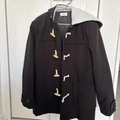 ブラック　ダッフルコート