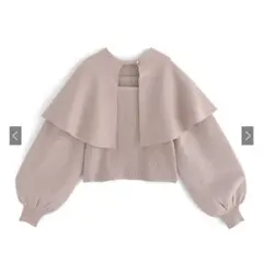 GRL mb1562 ケープ付きニットトップス