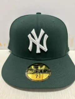 New Era 59FIFTY ダークグリーンキャップ 7 3/8