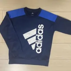 adidas ネイビー ブルー トレーナー 140cm