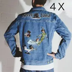 4X ピーターパン デニムジャケット cakeworthy ディズニー Gジャン