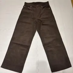 INHERIT ブラウン コーデュロイ ワイドパンツ 試着のみ