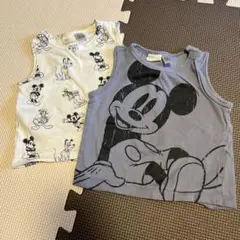 タンクトップ　2枚セット60 H&M ミッキー