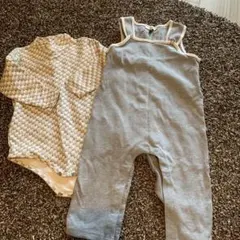 【未使用に近い】ARMANI BABY グレー ロンパース 12M