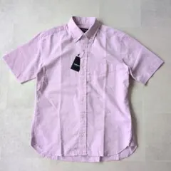 新品✨NEWYORKER 半袖シャツ ボタンダウン　ピンク系　Mサイズのサムネイル