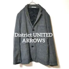 District UNITED ARROWS チェック柄 テーラードジャケット