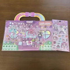 あ*ん様 正規品✨名探偵プリキュア　あそびシールバッグ　着せ替えシールセット