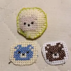 動物刺繍ワッペンセット