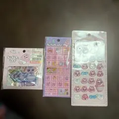 おぱんちゅうさぎ　りったいシール　フレークシール　タイルシール