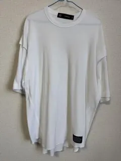 GU × UNDERCOVER ワッフルオーバーサイズT（5分袖） ホワイト L