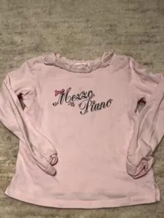 mezzo piano ピンク 長袖カットソー 120