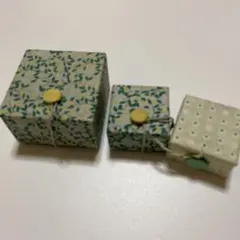 ❤️maduボタニカル柄 小物入れ 3個セットグリーン系のサムネイル