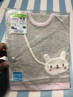 新品タグ付き☆ポシェットアップリケ半袖ロンパース